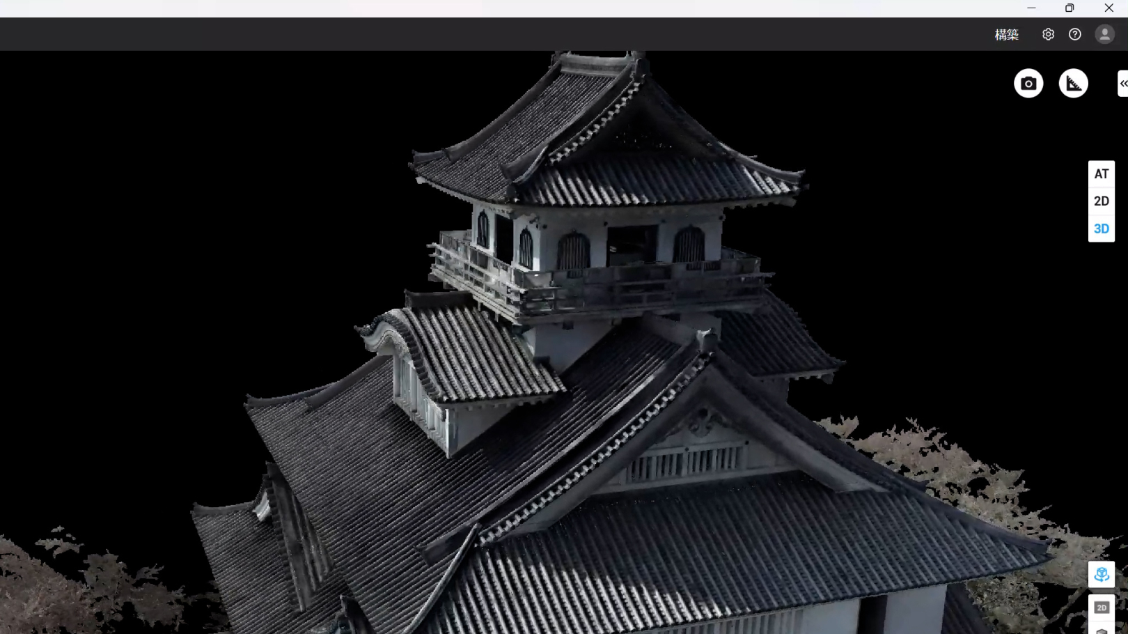 長浜城３Dモデル映像