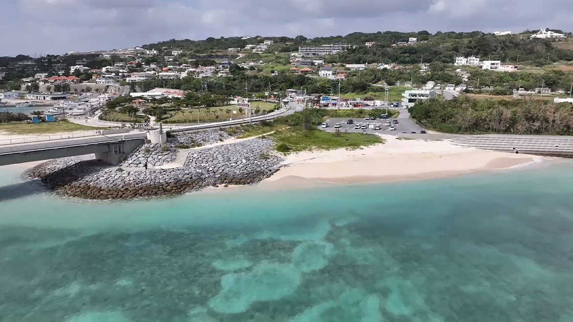 古宇利島内のビーチ周辺